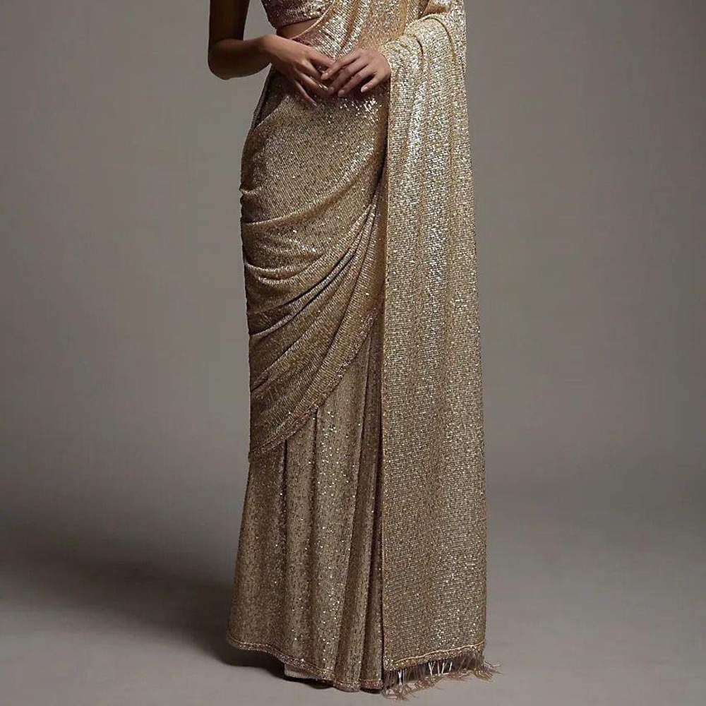 Gold Sari - Picture 3 of 4